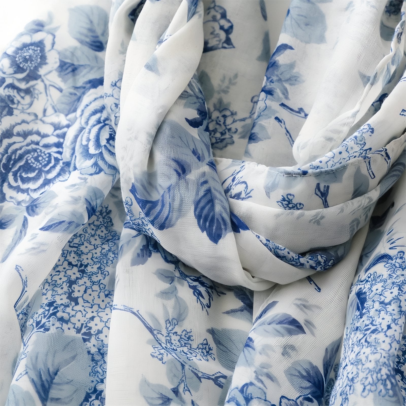 Maison La Veine™ | Chèche Bleu Fleuri