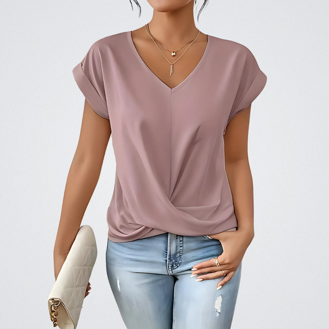 Maison La Veine™ | Top Noué Décolleté en V Maia