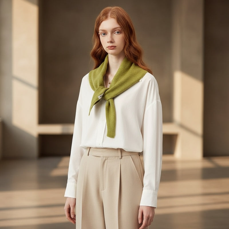 Maison La Veine™ | Echarpe Triangle Femme Tricotée