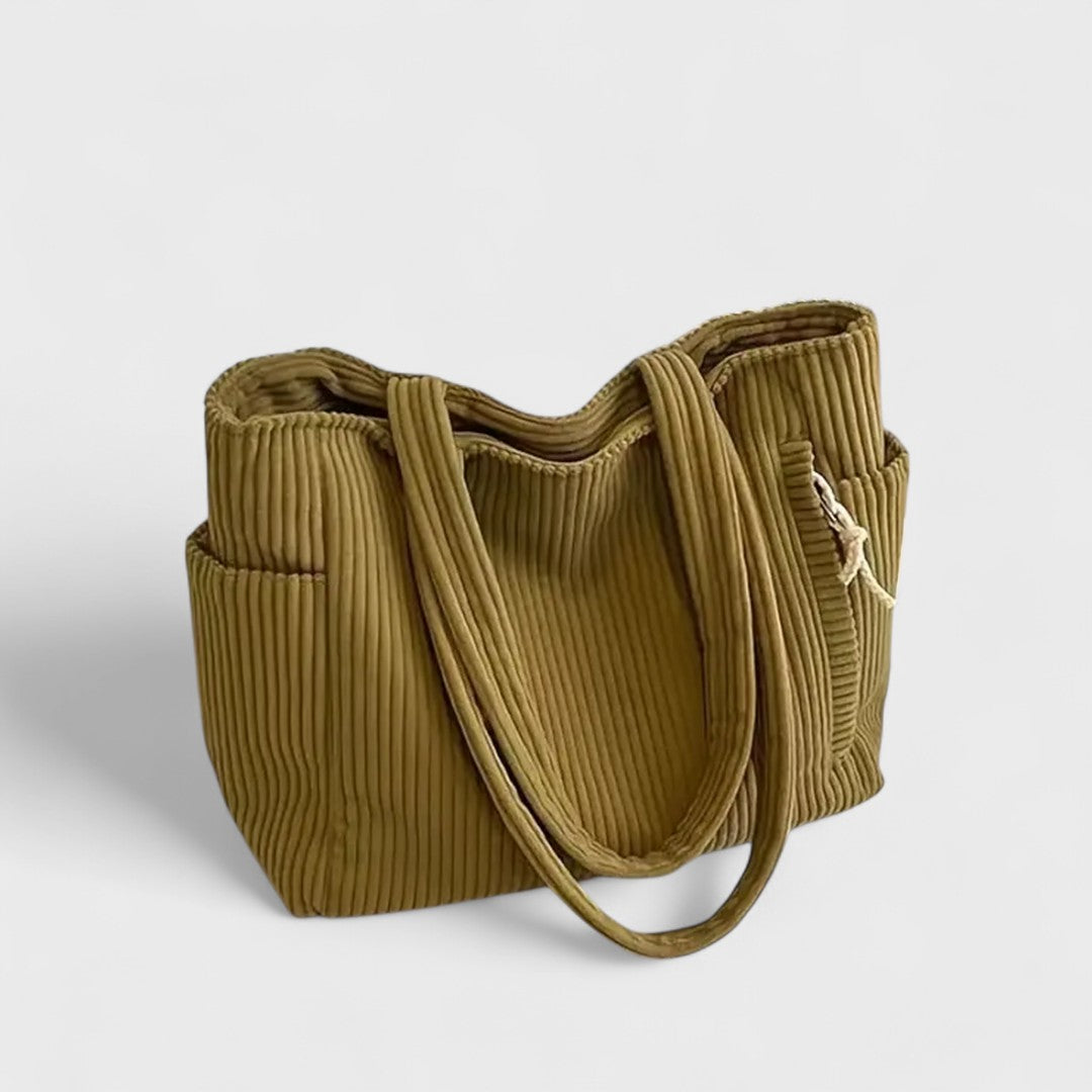 Maison La Veine™ | Sac Tote Côtelé avec Cordon