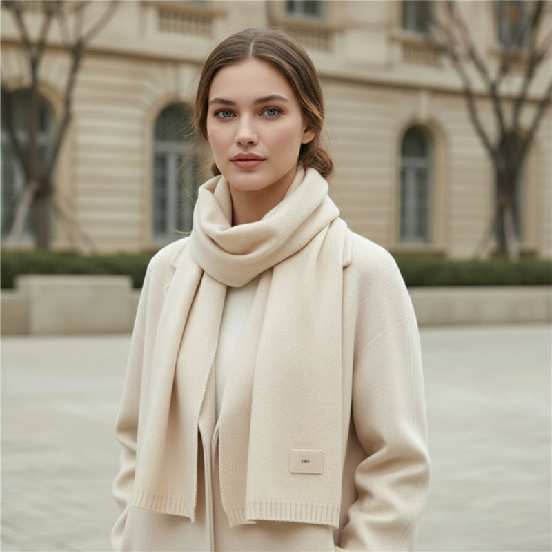 Maison La Veine™ | Echarpe Fine Femme Couleur Unie