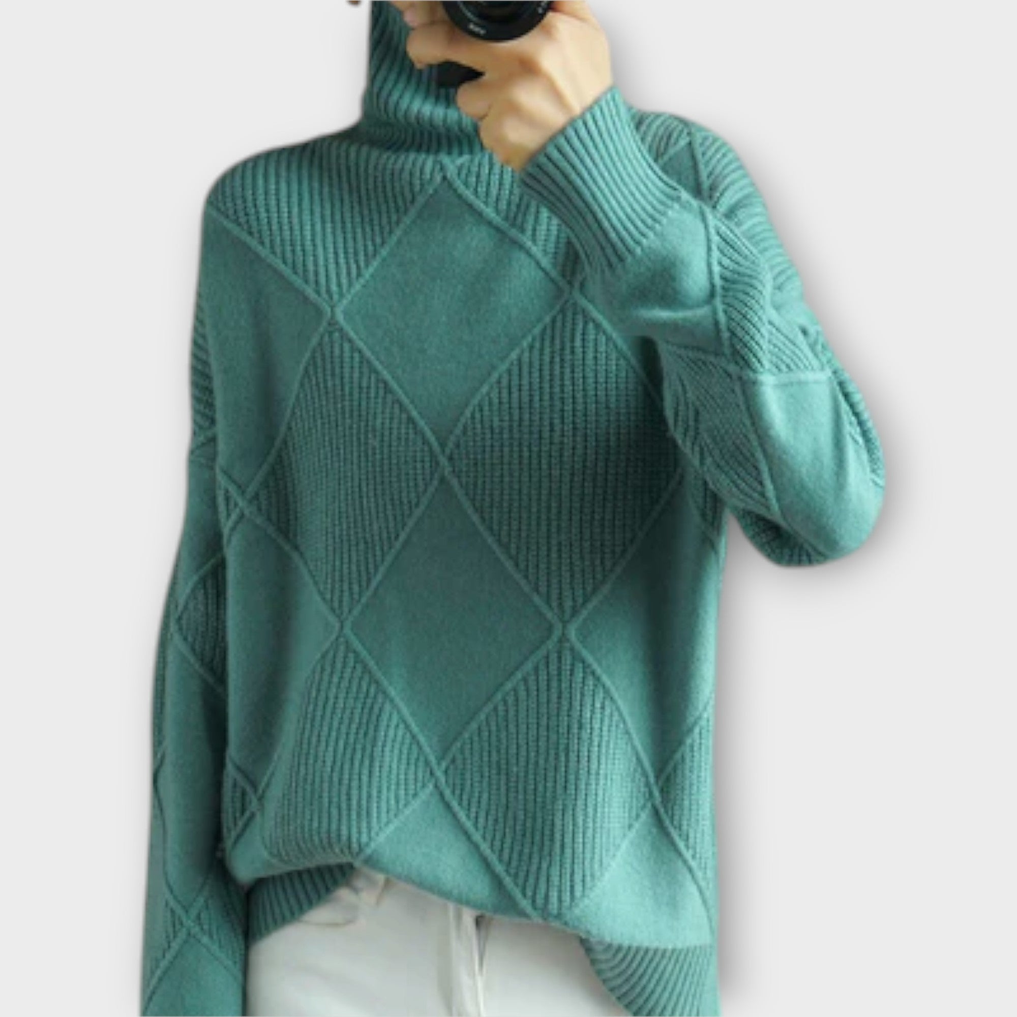 Maison La Veine™ | Pull Col Haut Mélanie Confort