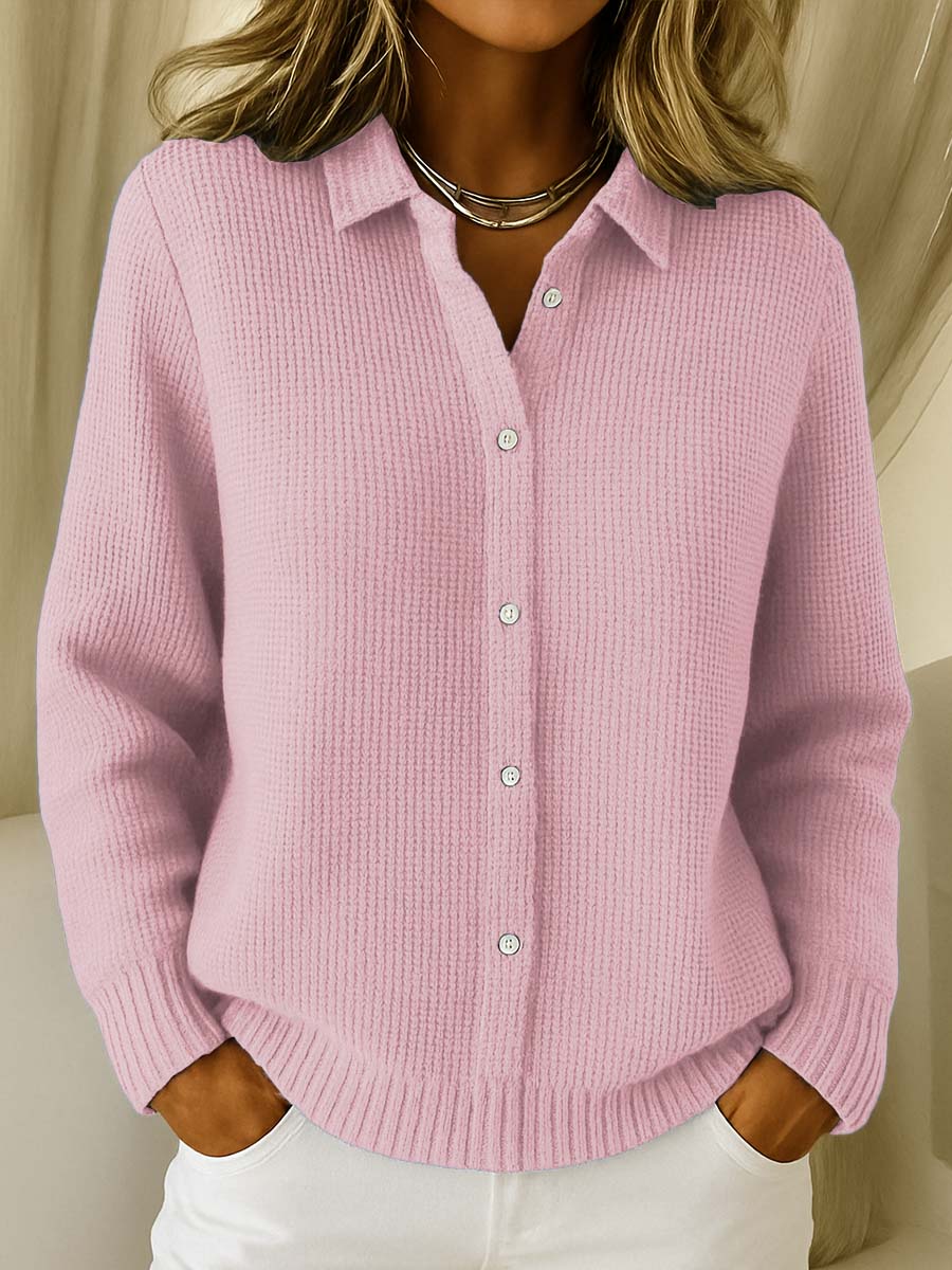 Maison La Veine™ | Cardigan Classique En Maille Boutonné