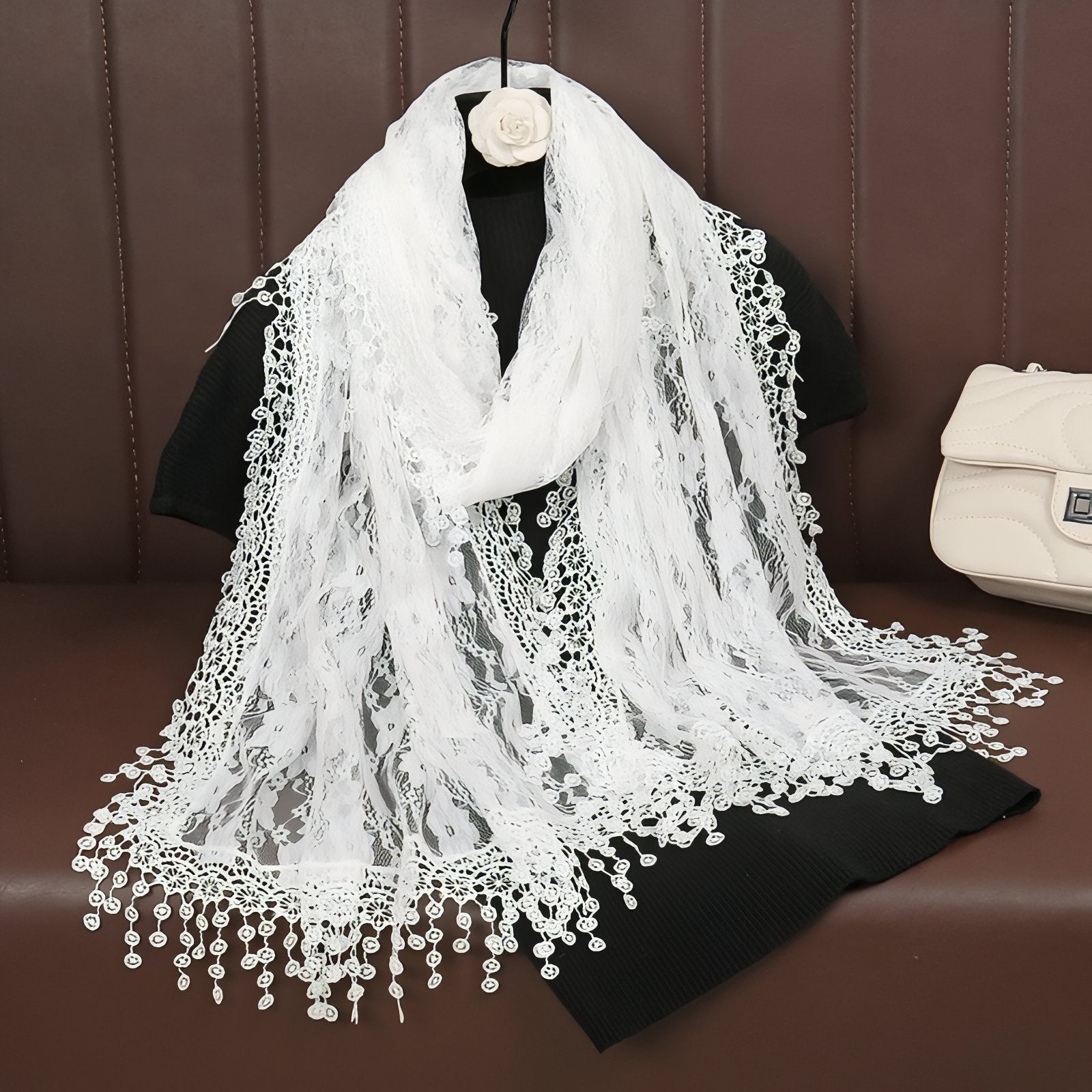 Maison La Veine™ | Etole avec Dentelle Femme