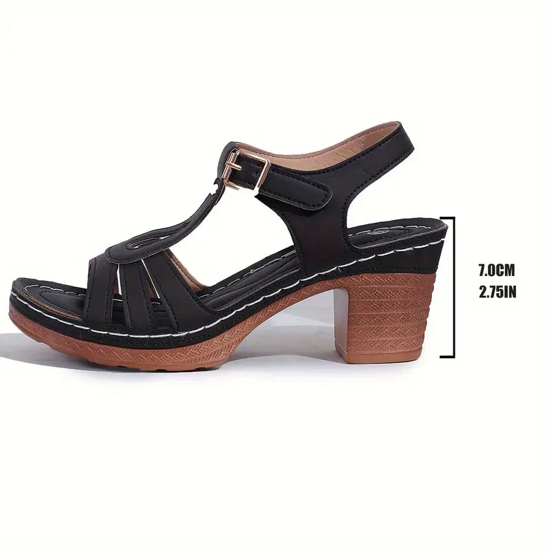 Maison La Veine™ | Sandales orthopédiques à la mode avec semelle plateforme épaisse