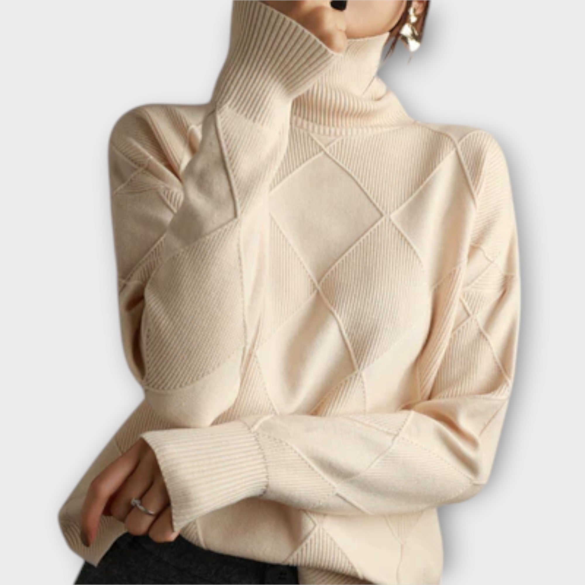 Maison La Veine™ | Pull Col Haut Mélanie Confort