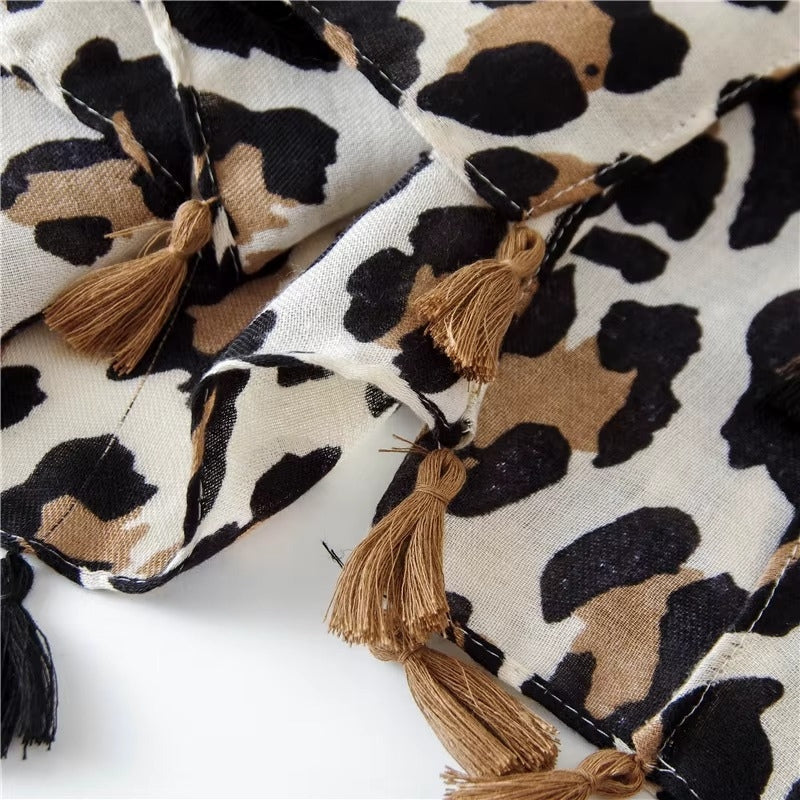 Maison La Veine™ | Echarpe Fine Léopard