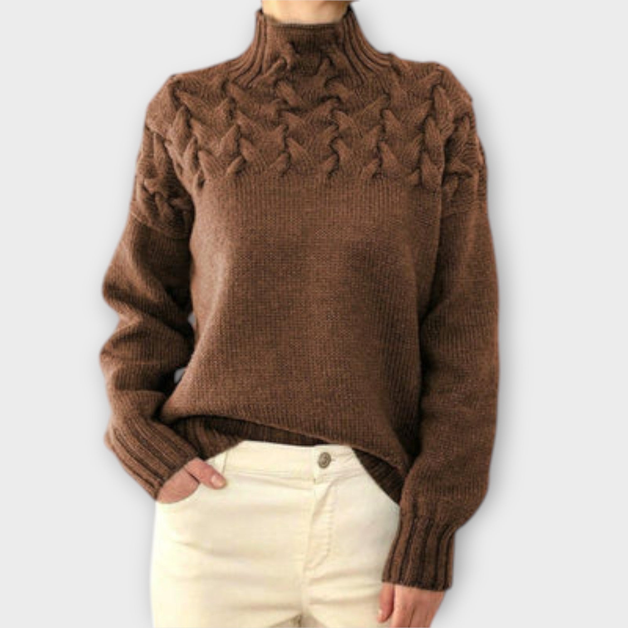 Maison La Veine™ | Pull Femme Torsadé Élégant