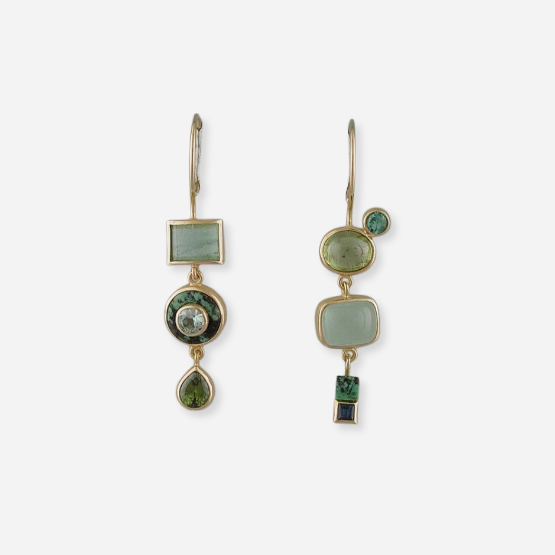Maison La Veine™ | Boucles Vintage Vertes