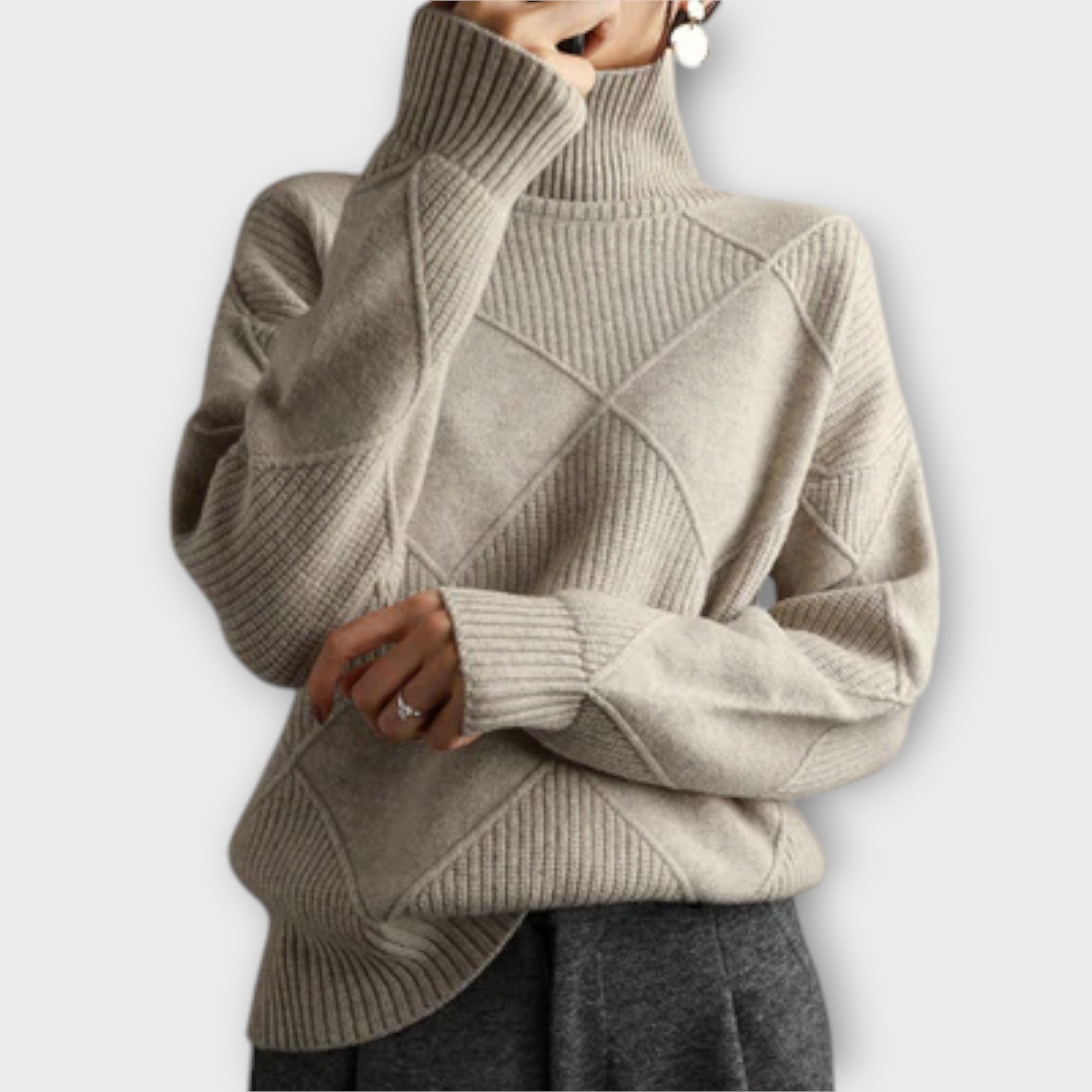 Maison La Veine™ | Pull Col Haut Mélanie Confort
