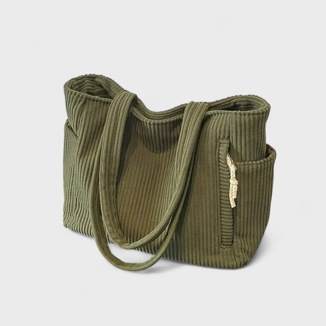Maison La Veine™ | Sac Tote Côtelé avec Cordon