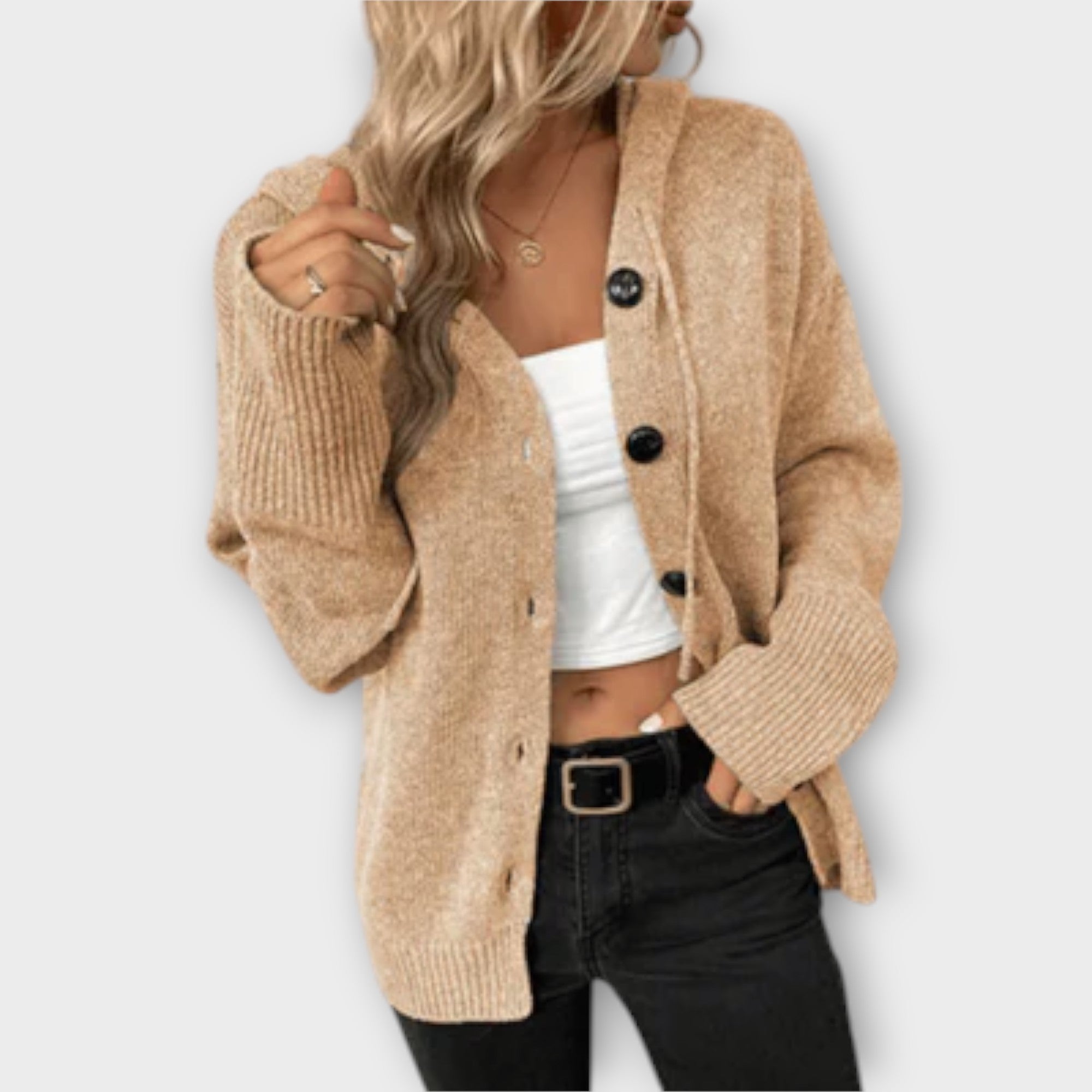 Maison La Veine™ | Cardigan Tricoté avec Boutons Brittan