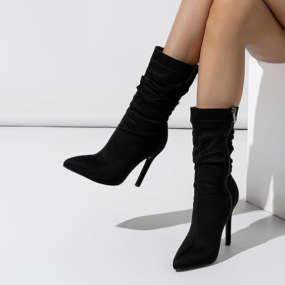 Maison La Veine™ | Bottines Élégantes à Talon Haut et Confort Durable