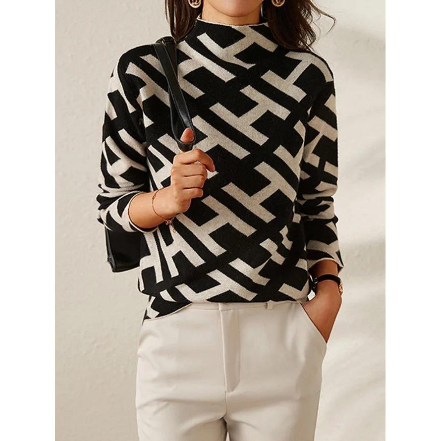 Maison La Veine™ | Pull Géométrique