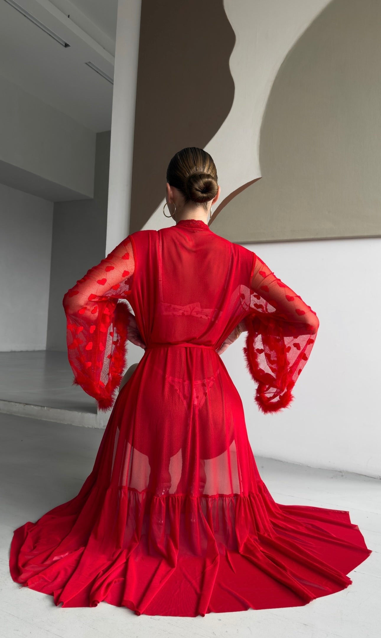 Maison La Veine™ | Kimono en Dentelle Transparente