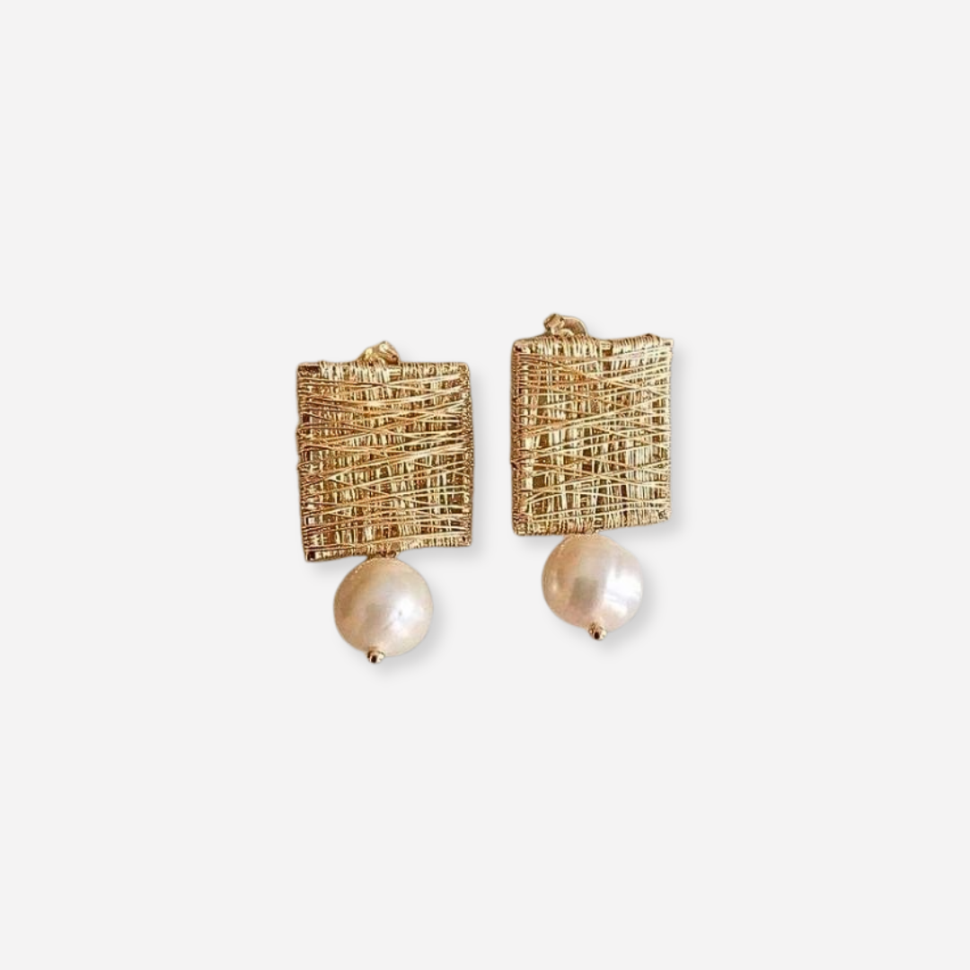 Maison La Veine™ | Boucles Vintage Carrées
