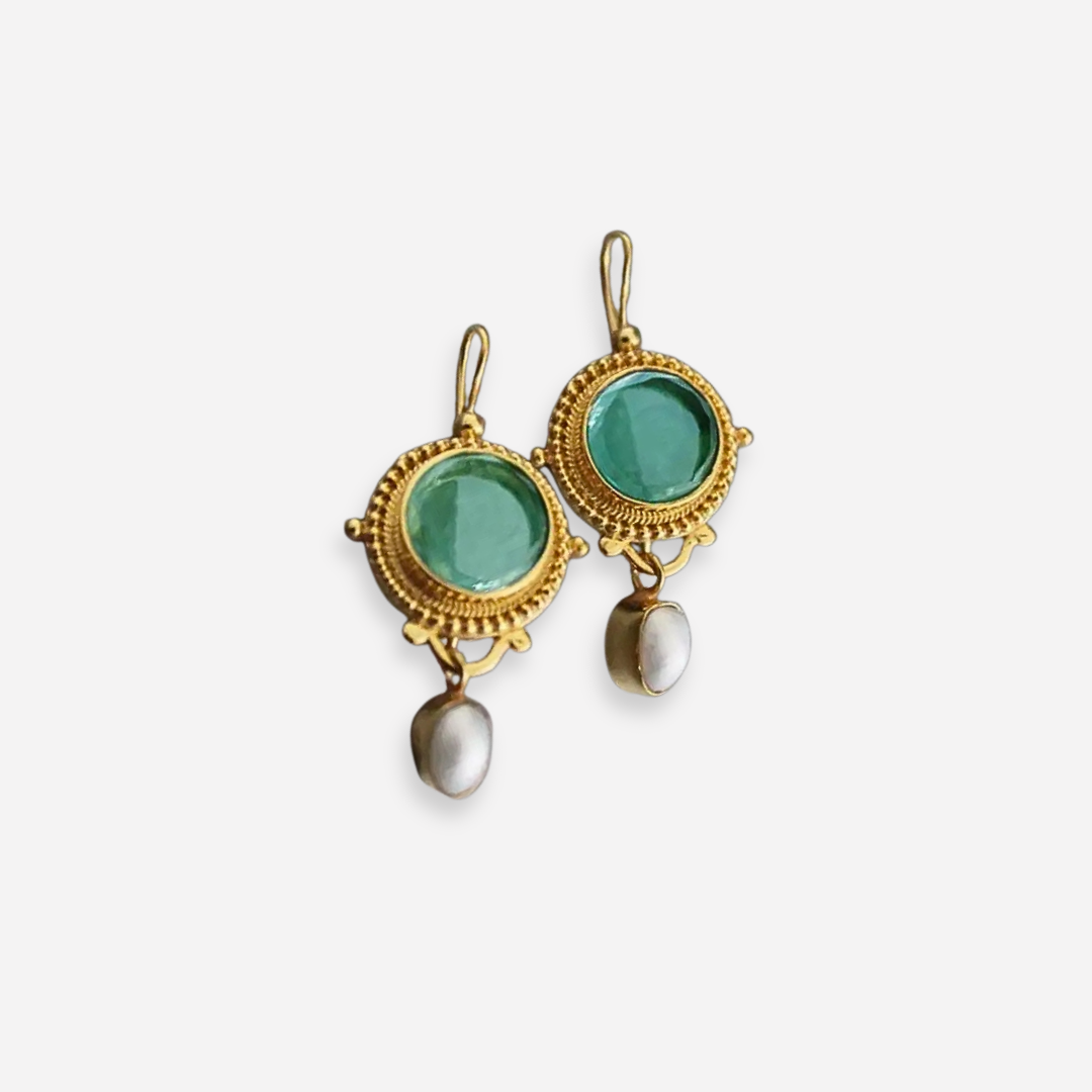 Maison La Veine™ | Boucles Vintage Perle