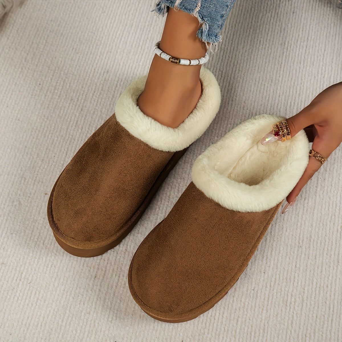 Maison La Veine™ | Pantoufles en laine Luxe