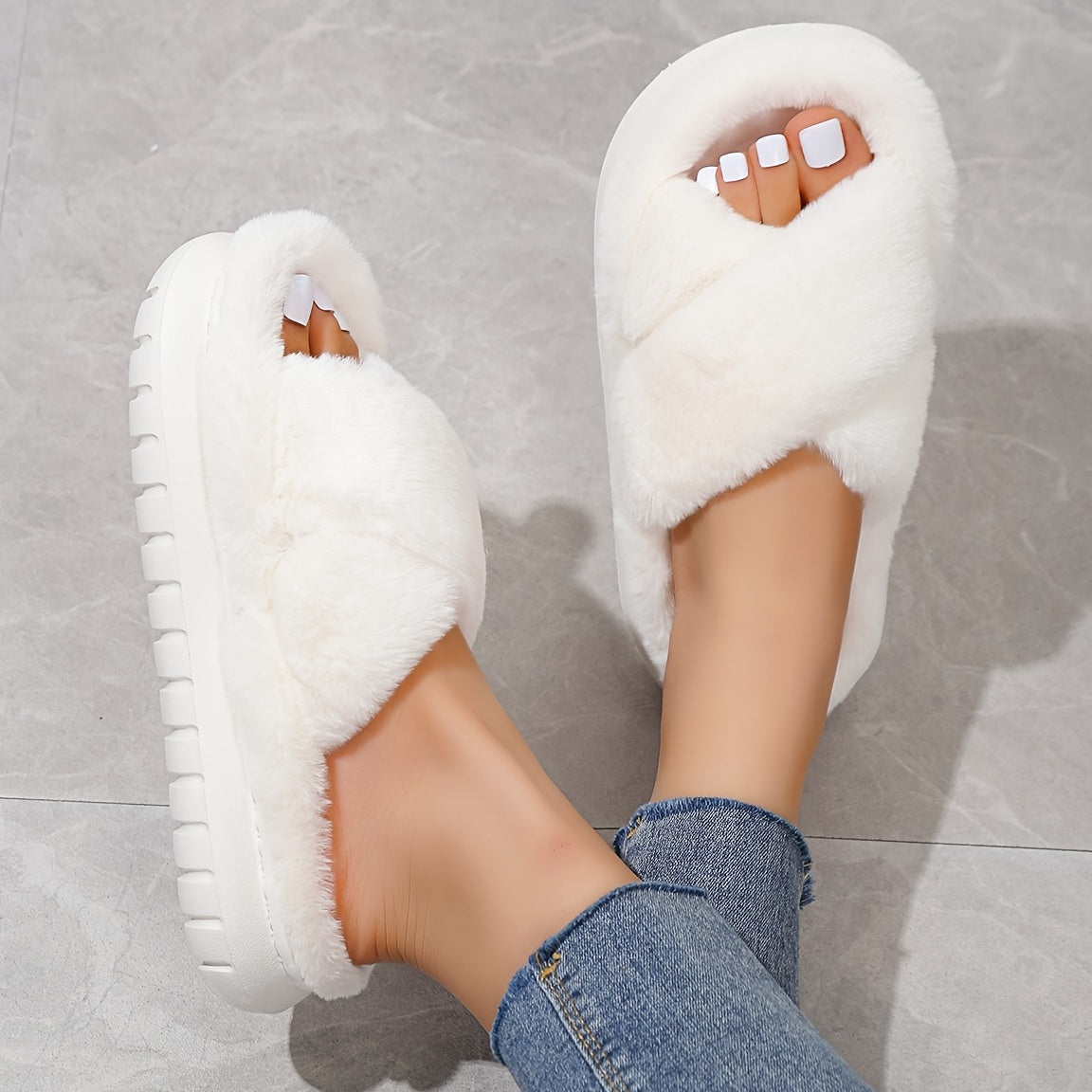 Maison La Veine™ | Chaussons ouverts en laine