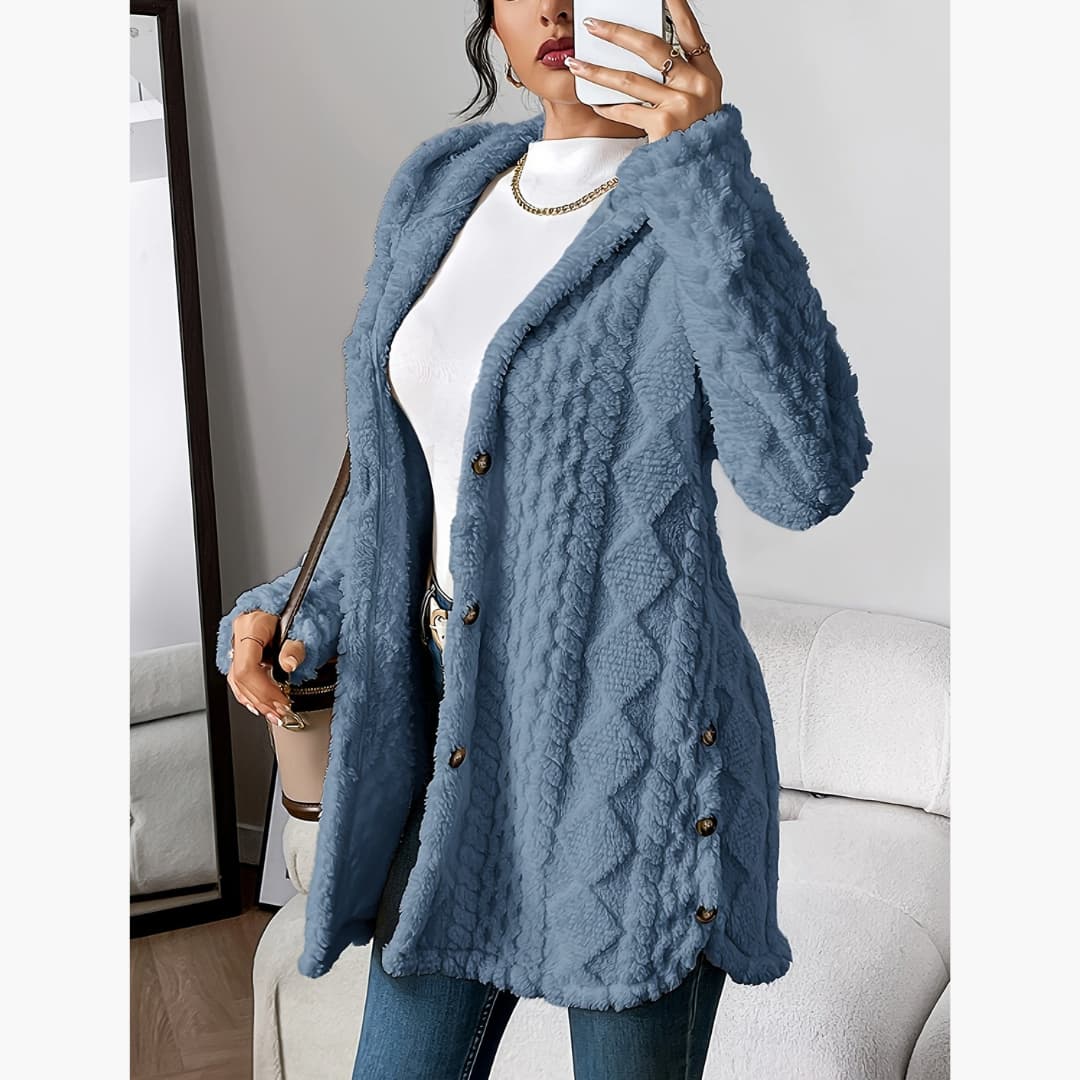 Maison La Veine™ | Manteau léger à capuche teddy