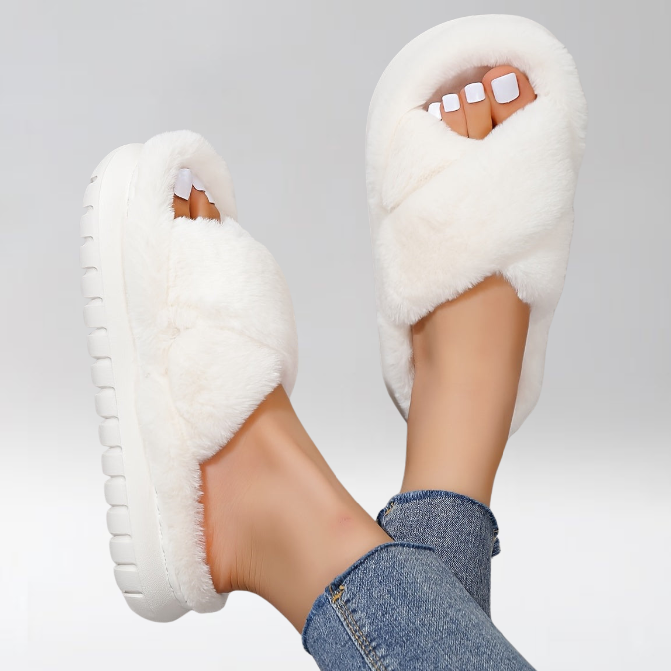 Maison La Veine™ | Chaussons ouverts en laine