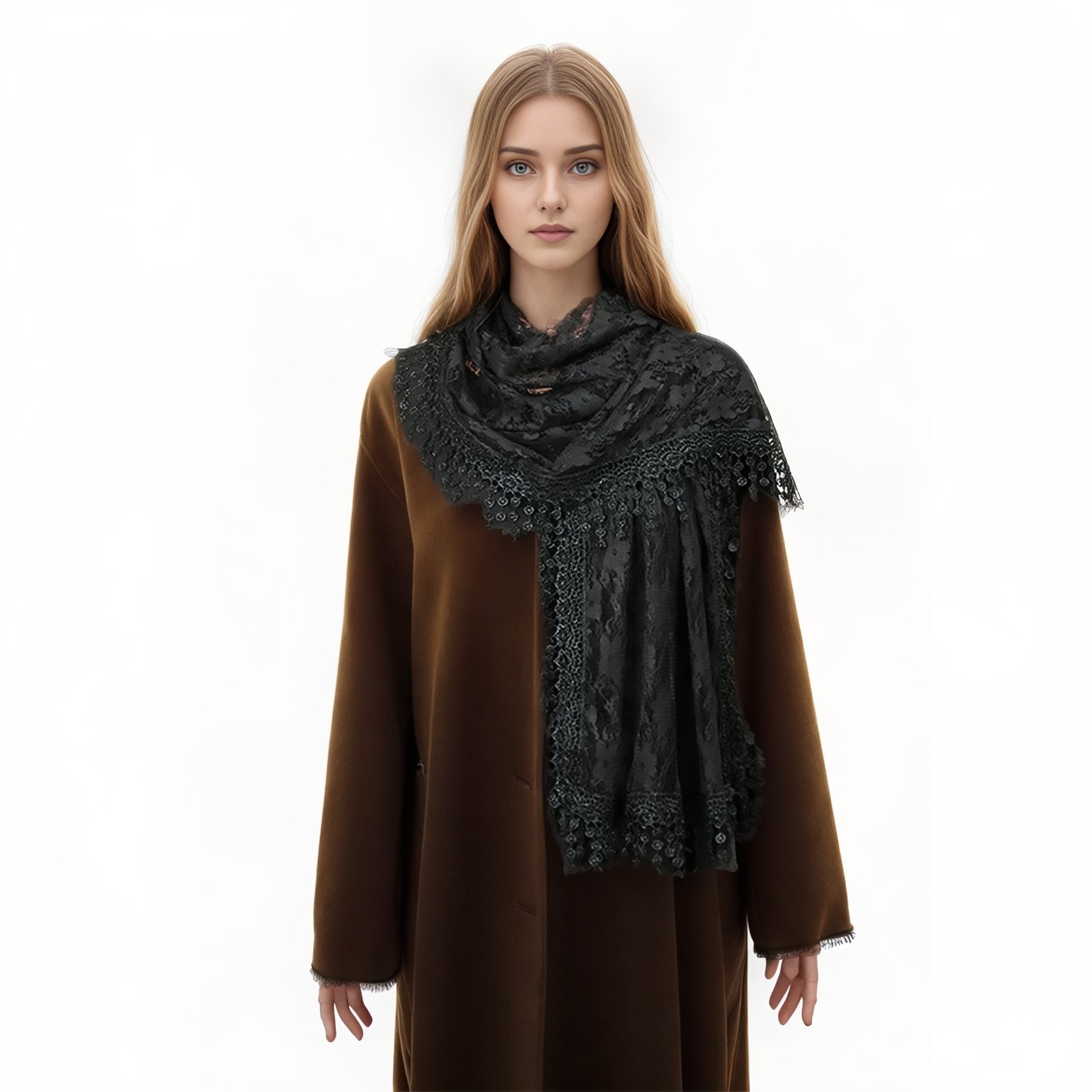 Maison La Veine™ | Etole avec Dentelle Femme