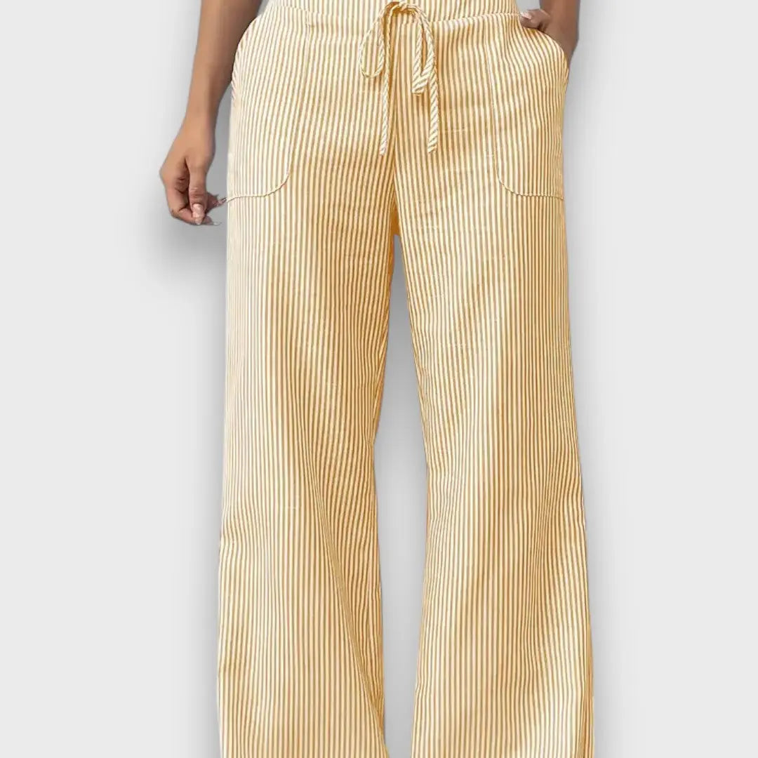 Maison La Veine™ | Pantalons Rayés Élégants Karina