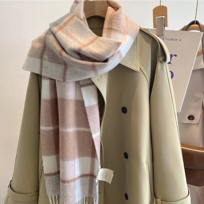 Maison La Veine™ | Echarpe en Laine à Carreaux