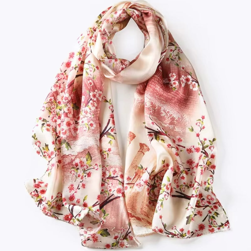 Maison La Veine™ | Écharpe Soie Femme Tendance