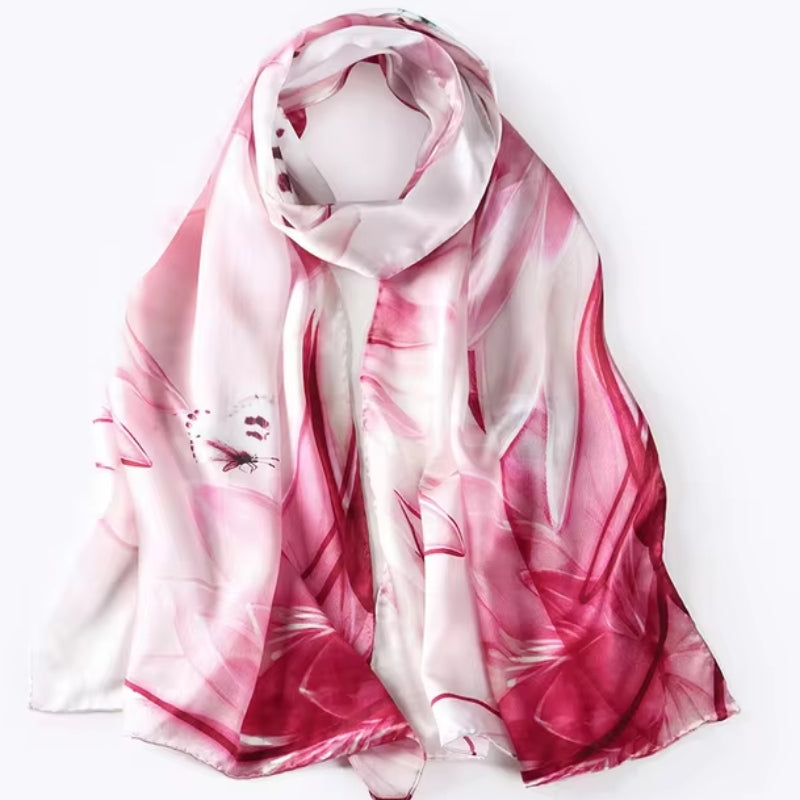 Maison La Veine™ | Écharpe Soie Femme Tendance