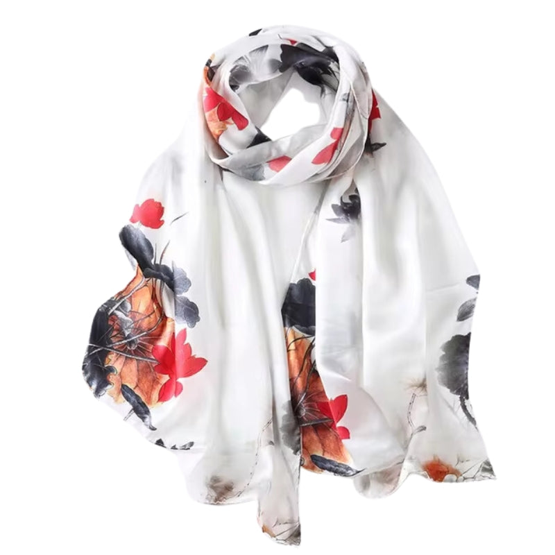 Maison La Veine™ | Écharpe Soie Femme Tendance