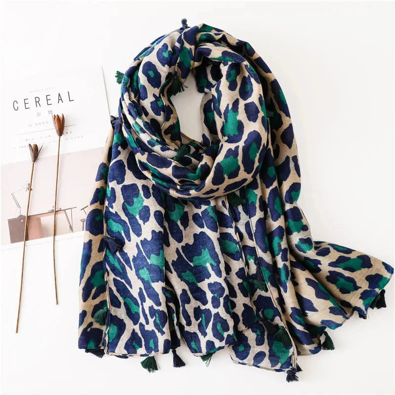 Maison La Veine™ | Chèche Echarpe Léopard