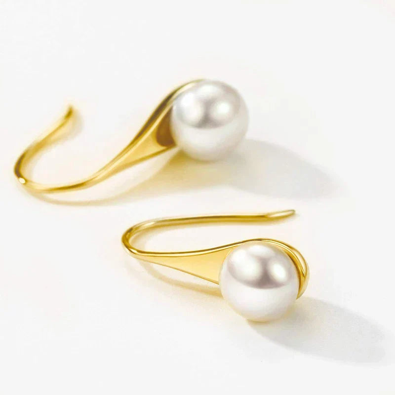 Maison La Veine™ | Boucles Pendantes Perle
