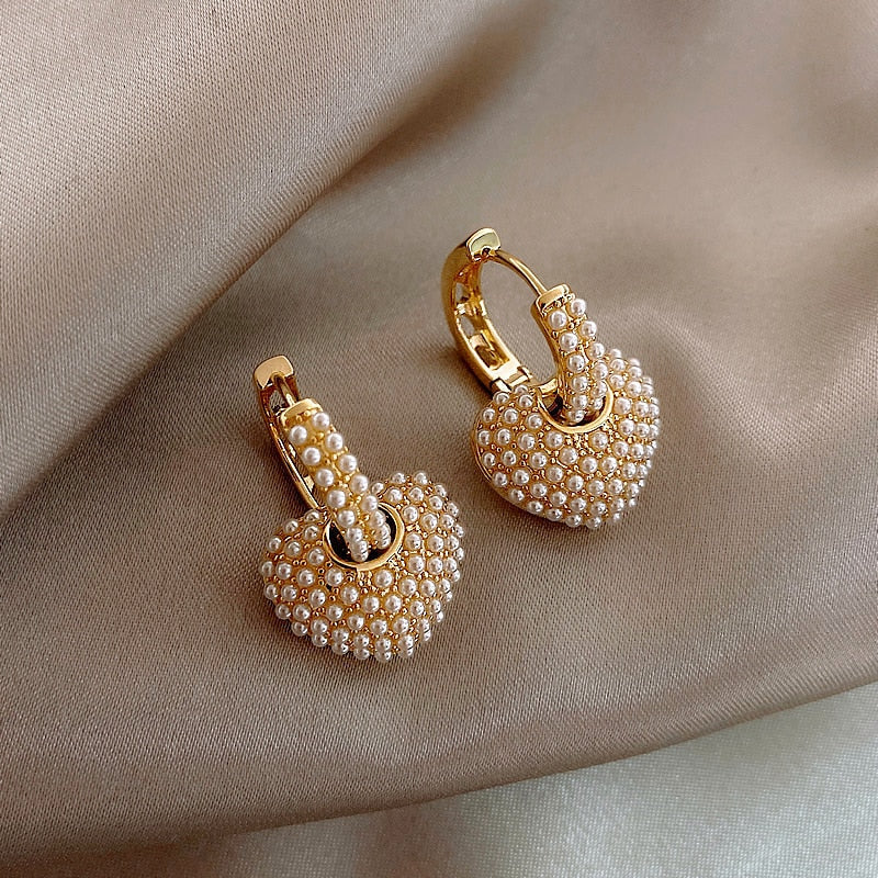 Maison La Veine™ | Boucles Perles Cœur