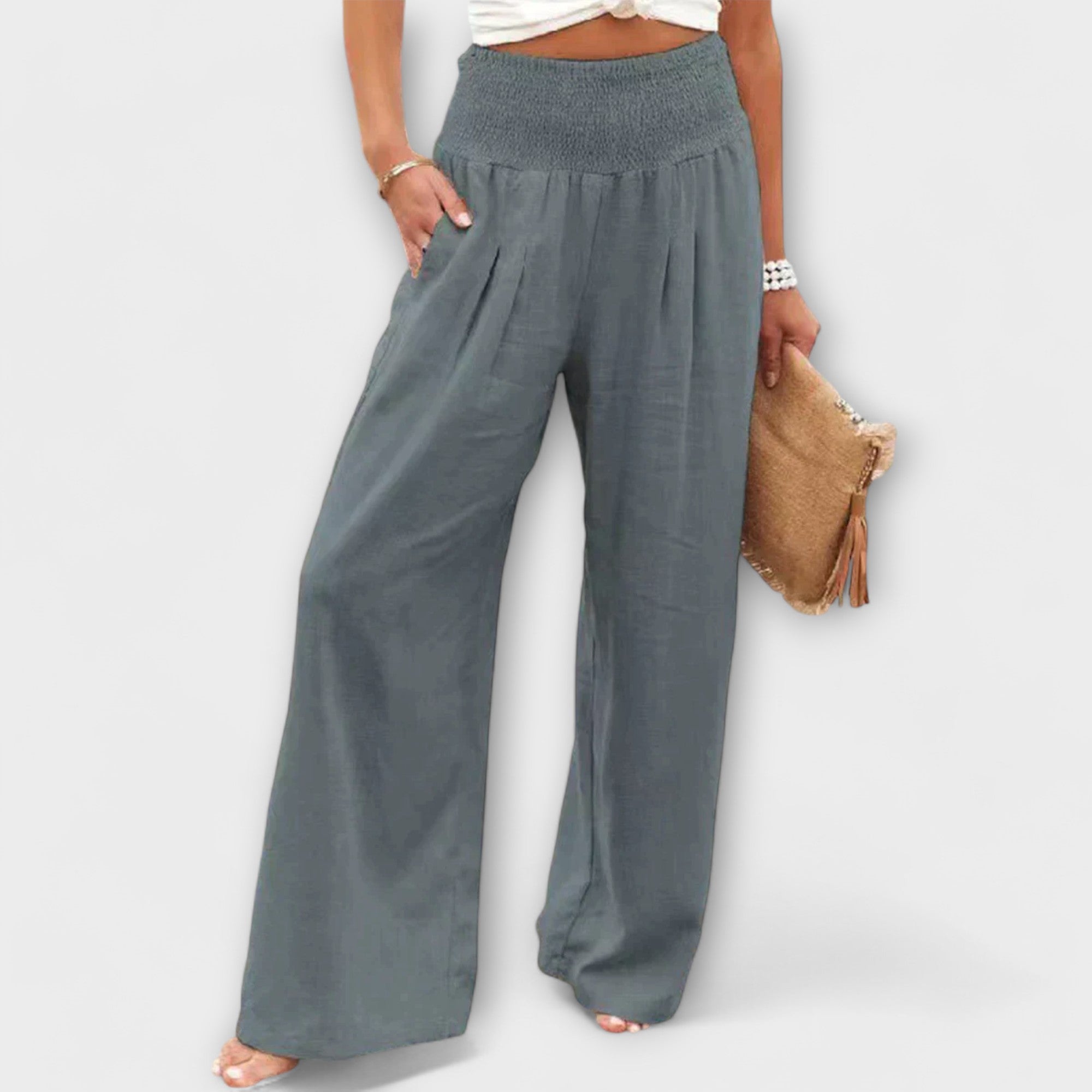 Maison La Veine™ | Pantalons Élégants en Tissu Léger