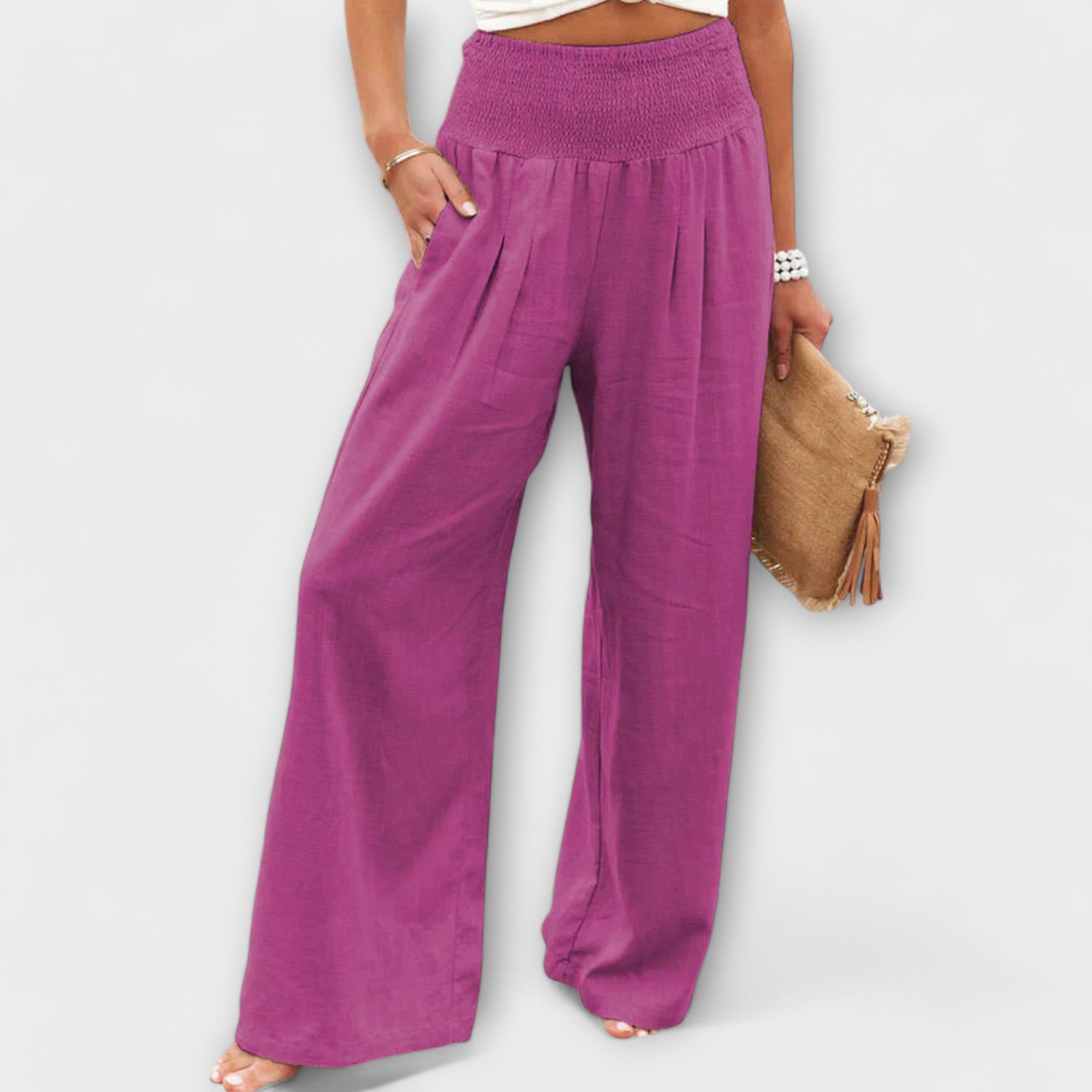 Maison La Veine™ | Pantalons Élégants en Tissu Léger