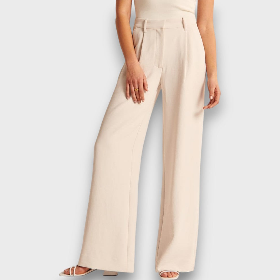 Maison La Veine™ | Pantalons Larges Taille Haute Alva
