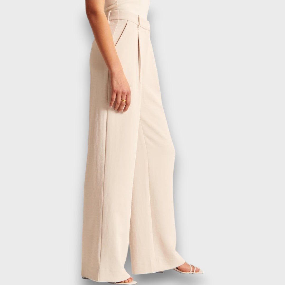 Maison La Veine™ | Pantalons Larges Taille Haute Alva