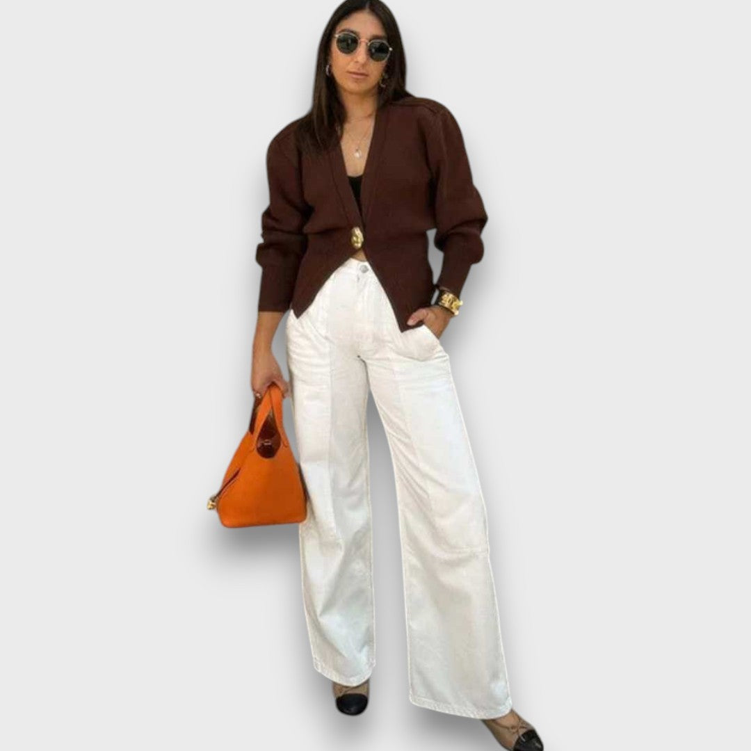 Maison La Veine™ | Cardigan Décolleté V Profond