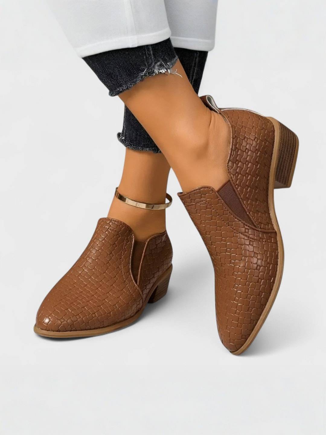 Maison La Veine™ | Mocassins élégants à talon bloc