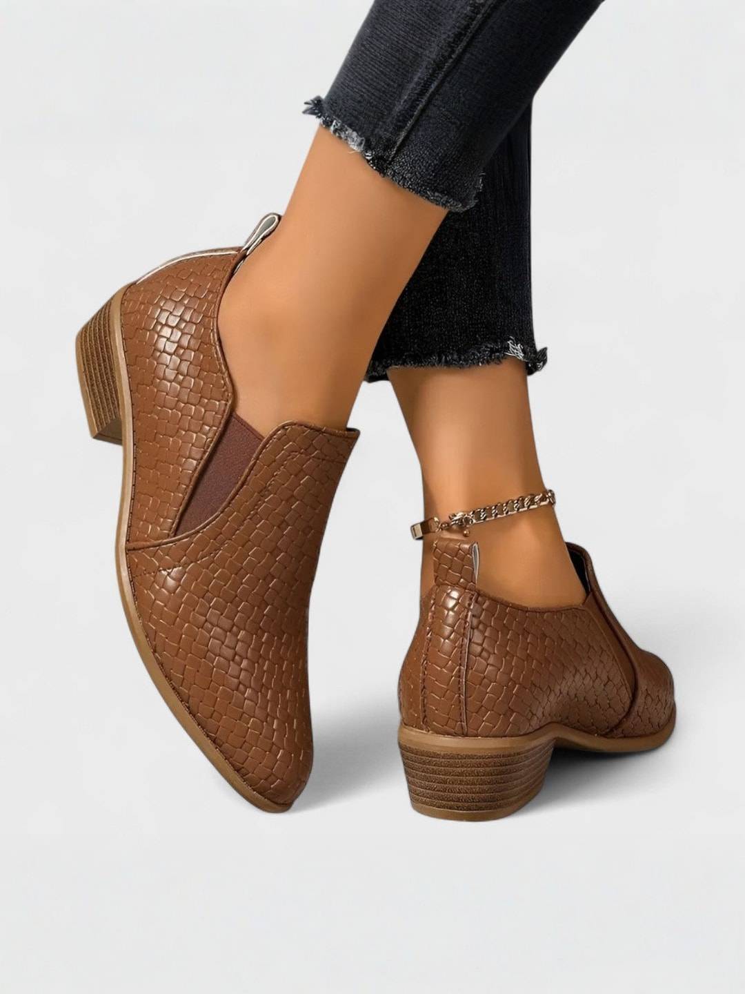 Maison La Veine™ | Mocassins élégants à talon bloc