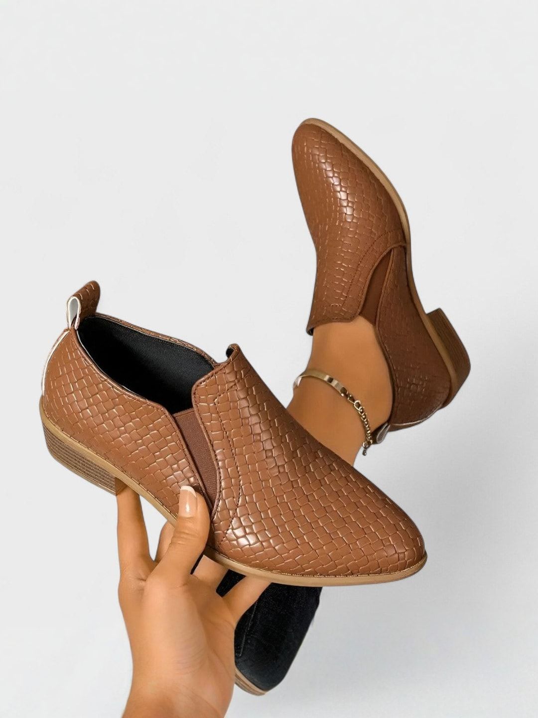 Maison La Veine™ | Mocassins élégants à talon bloc