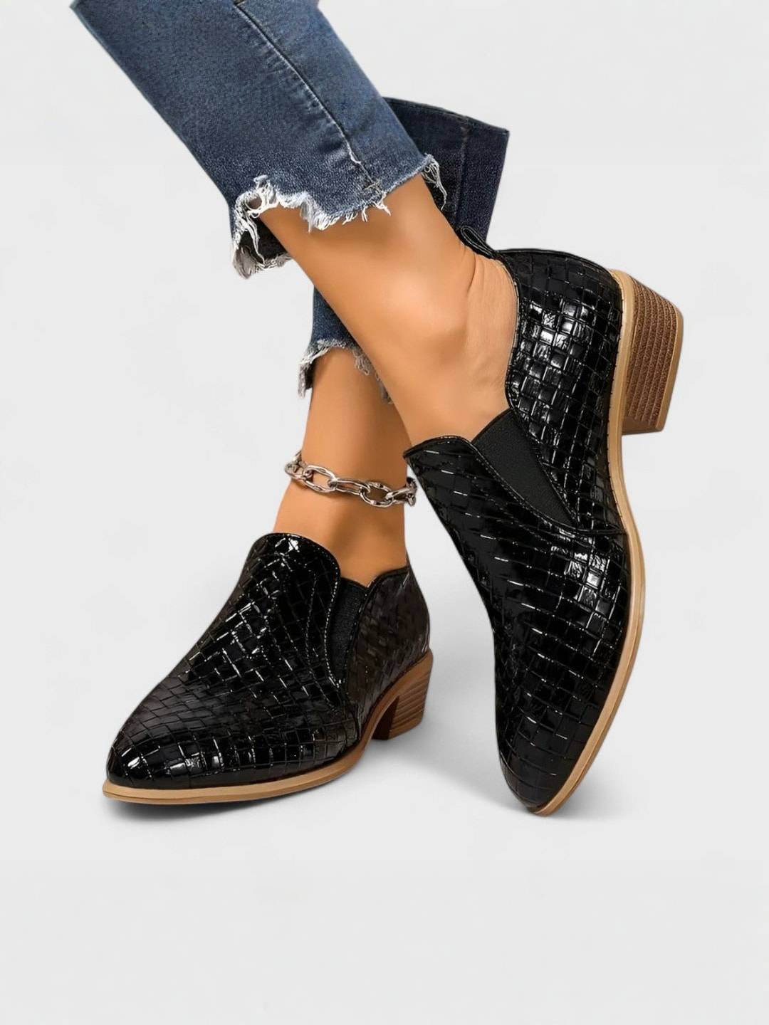 Maison La Veine™ | Mocassins élégants à talon bloc