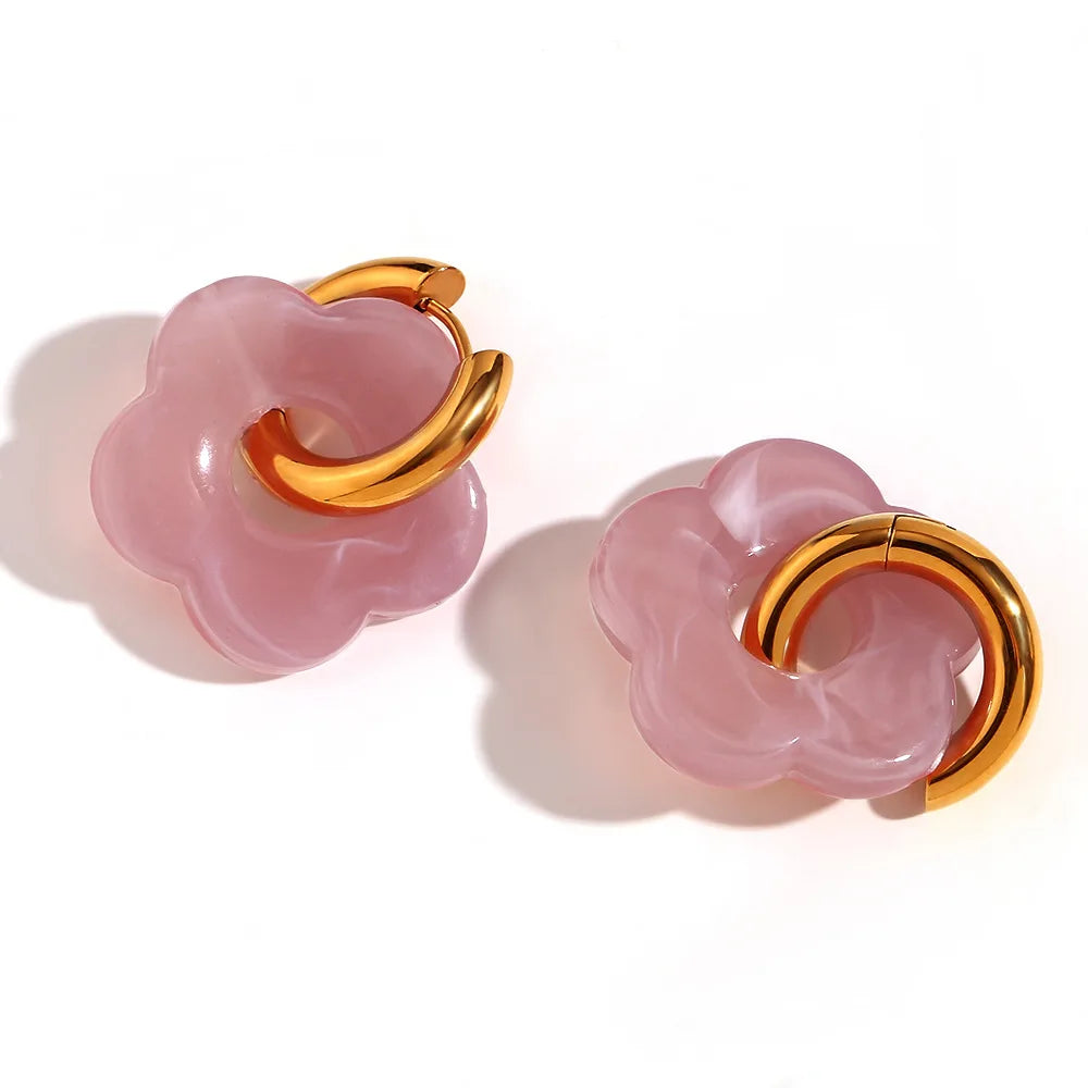 Maison La Veine™ | Boucles d’Oreilles Fleur Tendance