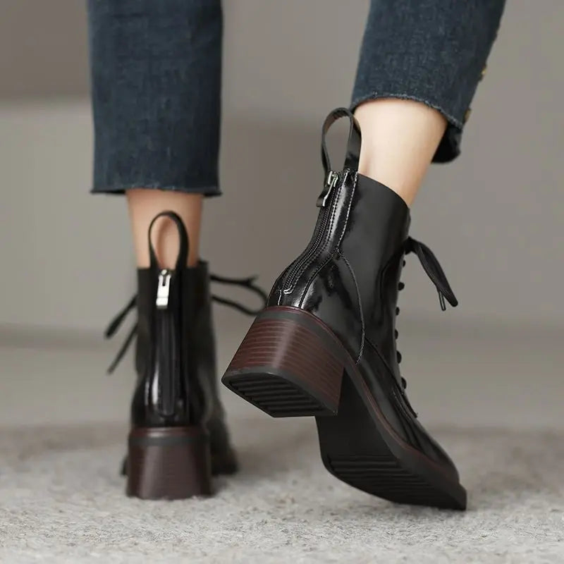 Maison La Veine™ | Bottes Carrées à Cheville