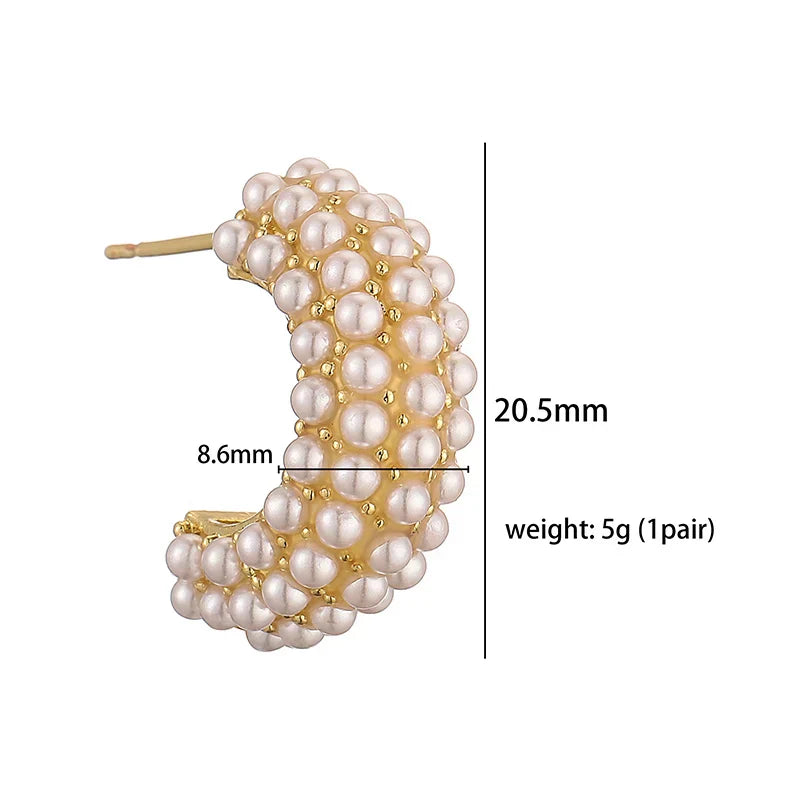 Maison La Veine™ | Boucles Classiques Perle