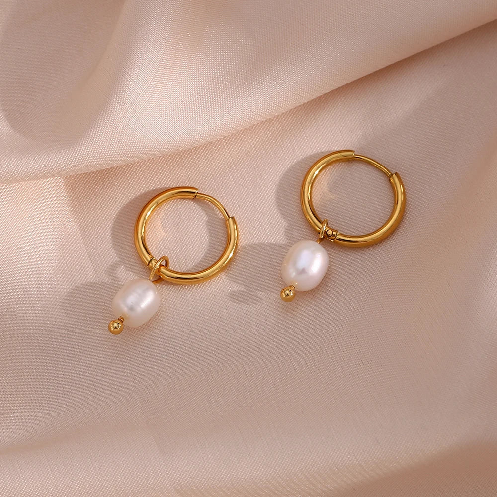 Maison La Veine™ | Boucles Anneaux Perle
