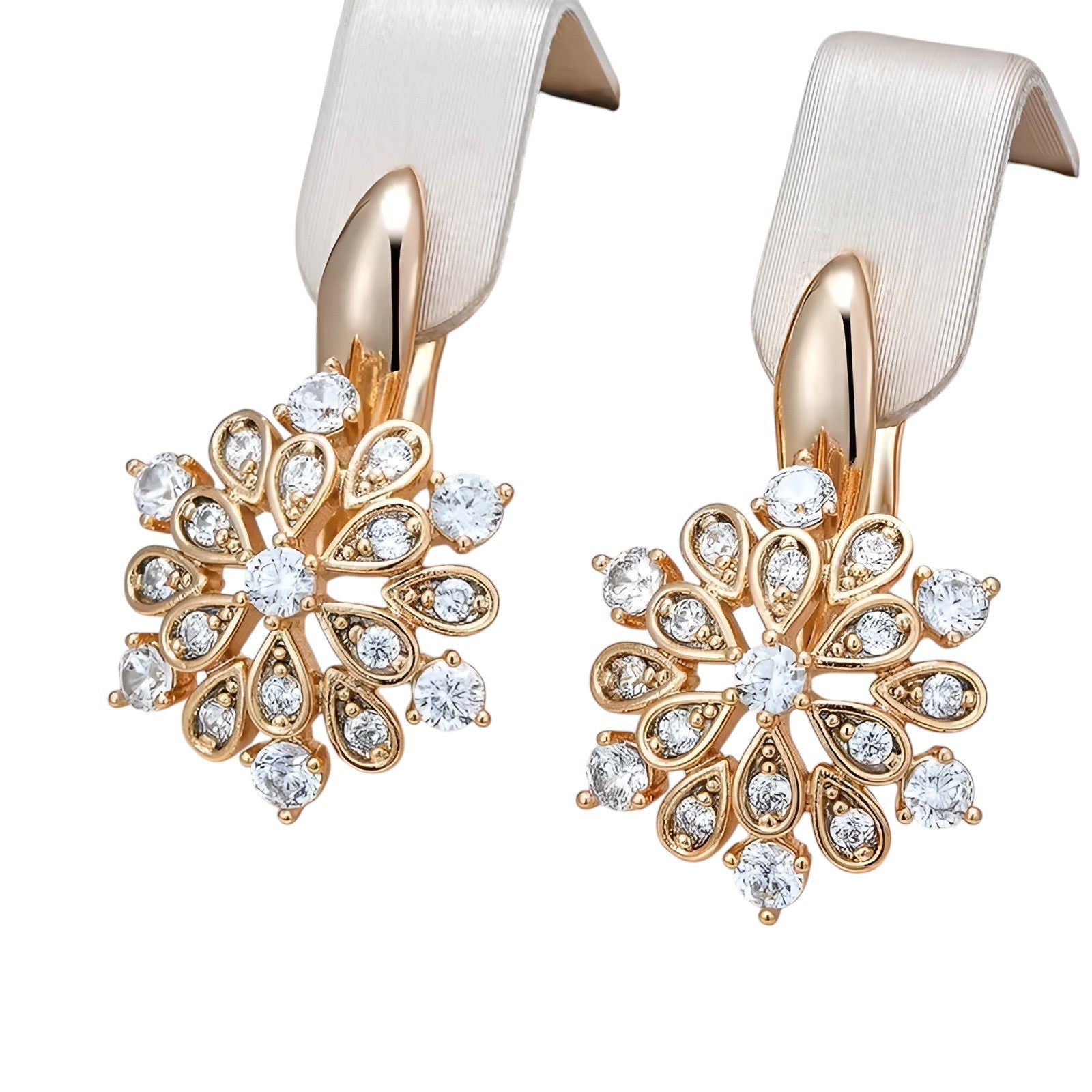 Maison La Veine™ | Boucles Cristal Dorées