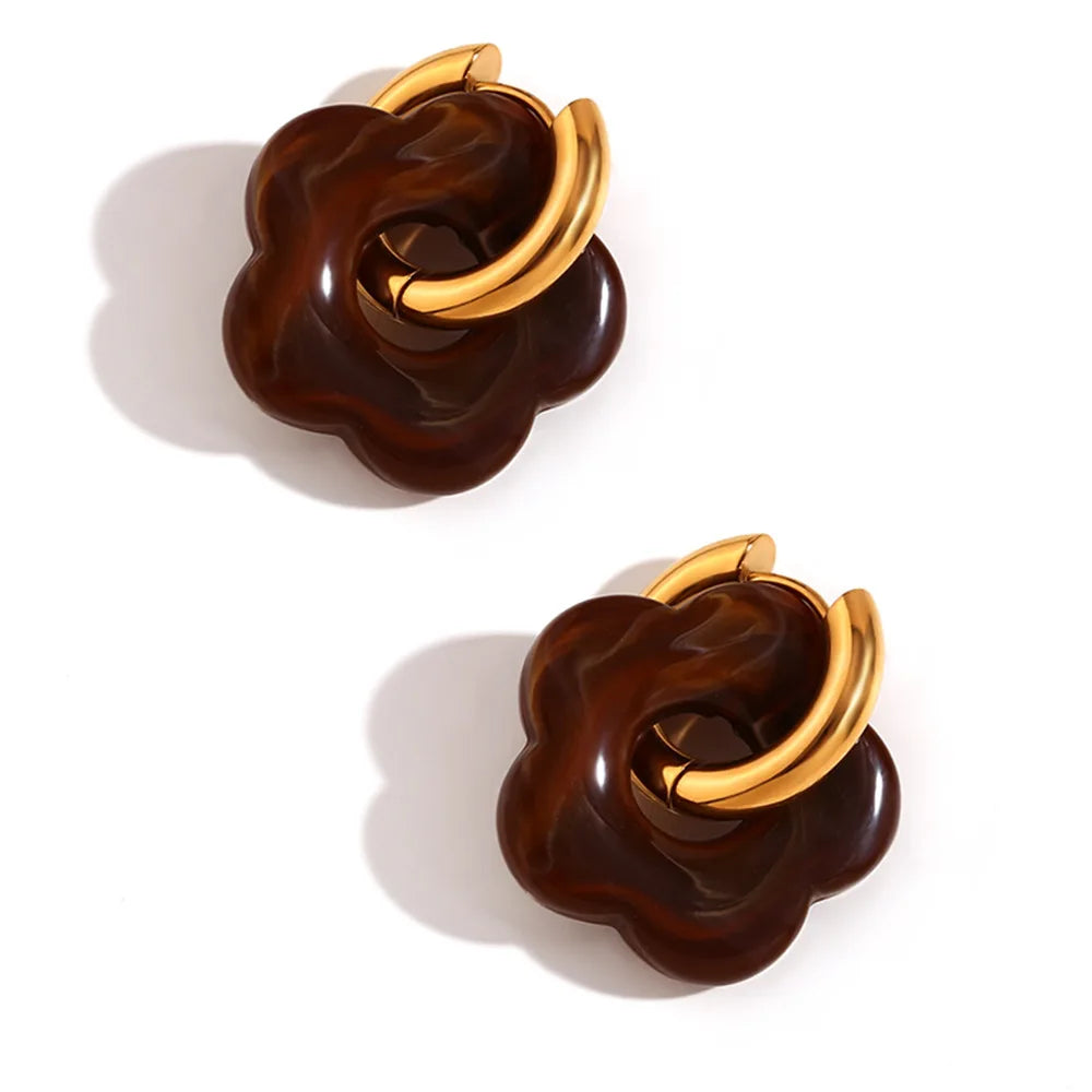 Maison La Veine™ | Boucles d’Oreilles Fleur Tendance
