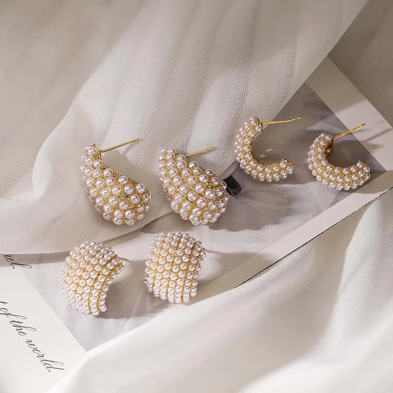 Maison La Veine™ | Boucles Classiques Perle